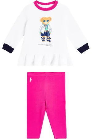 Ralph Lauren Baby Set Polo Bear aus Top und Leggings