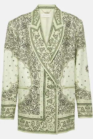 ZIMMERMANN Bedruckter Blazer Matchmaker aus Leinen