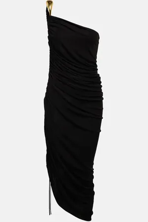Bottega Veneta One-Shoulder-Midikleid
