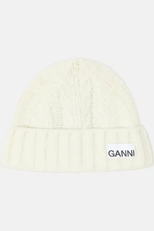 Ganni Mütze aus einem Wollgemisch