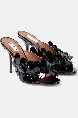 Alaïa Alaïa Pantoletten aus Lackleder