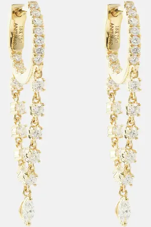 Anita Ohrringe Sienna aus 18kt Gelbgold mit Diamanten
