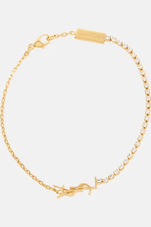 Saint Laurent Armband Cassandre mit Kristallen
