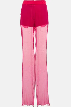 Nensi Dojaka Mid-Rise-Hose aus Seide