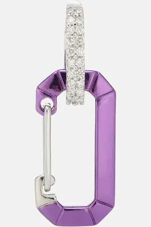 Eera Eéra Einzelner Ohrring Chiara aus 18kt Weißgold mit Diamanten
