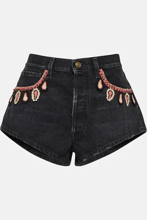 Alanui Bestickte Jeansshorts