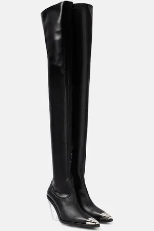 DAVID KOMA Overknee-Stiefel aus Lederimitat