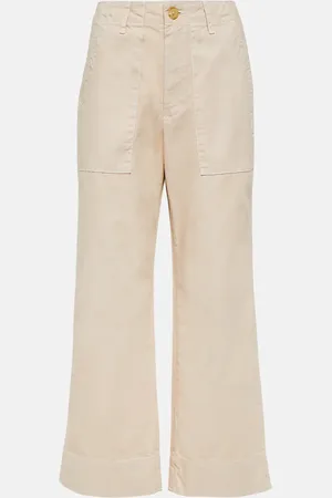 Velvet Weite Cropped-Hose Mya aus Baumwolle
