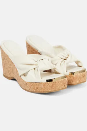 Jimmy Choo Wedge-Pantoletten Avenue aus Leder