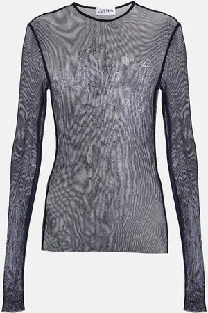 Jean Paul Gaultier Verziertes Longsleeve aus Mesh