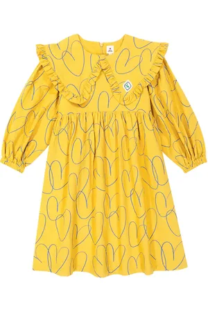 Jelly Mallow Bedrucktes Kleid aus Baumwolle