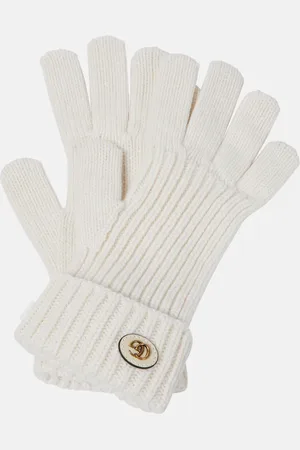 Gucci Handschuhe Double G aus Wolle und Kaschmir