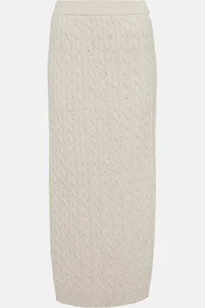Brunello Cucinelli Midirock aus einem Baumwollgemisch
