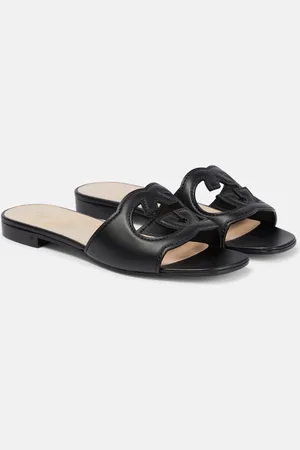 Gucci Pantoletten Interlocking G aus Leder