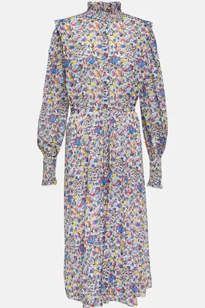 Marant Etoile Midikleid Galoa aus Baumwolle