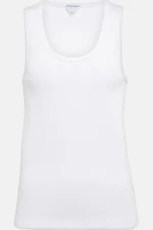 Bottega Veneta Top aus einem Baumwollgemisch