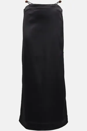 Ganni Maxirock aus Satin