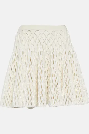 Alaïa Alaïa High-Rise-Minirock aus Mesh
