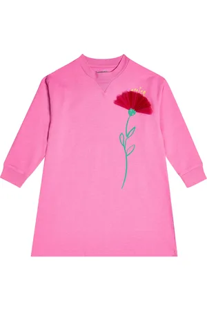Il gufo Kleid aus Baumwoll-Jersey
