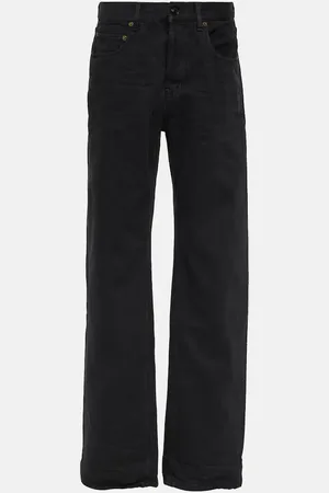 Saint Laurent High-Rise Wide-Leg Jeans