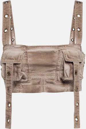 BLUMARINE Cropped-Top aus Denim