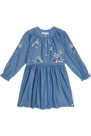 Tartine Et Chocolat Besticktes Kleid aus Baumwolle