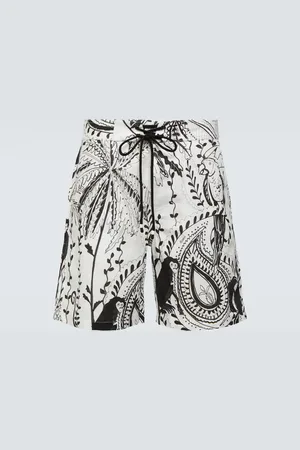 Alanui Shorts aus Leinen und Baumwolle