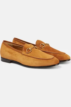 Gucci Loafers Jordaan Horsebit aus Veloursleder