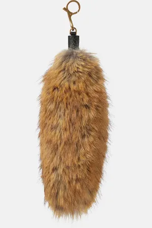 Burberry Taschenanhänger aus Faux Fur