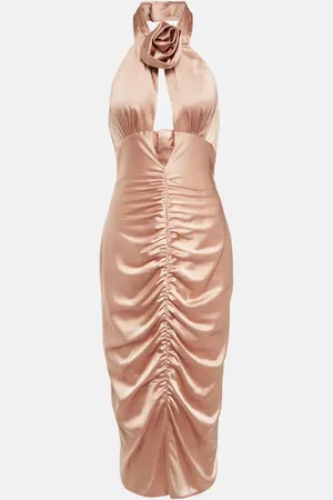 Alessandra Rich Midikleid aus Satin