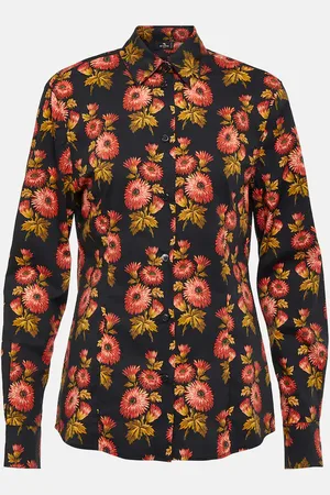 Etro Bluse aus einem Baumwollgemisch