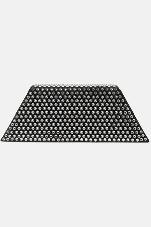 Amina Muaddi Clutch Superamini Yigit aus Satin mit Kristallen