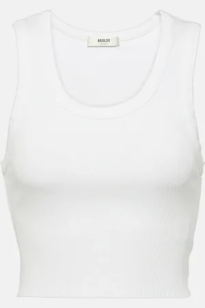 AGOLDE Cropped-Top aus Rippstrick