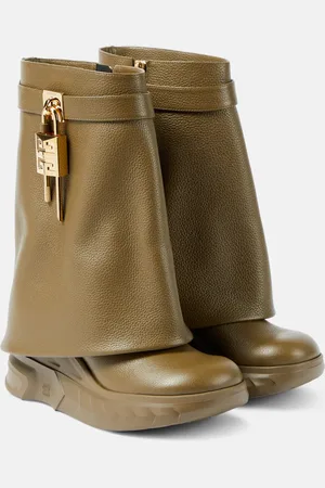 Givenchy Stiefel Shark Lock Biker aus Leder