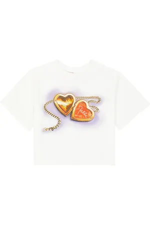 Stella McCartney Bedrucktes T-Shirt aus Baumwolle