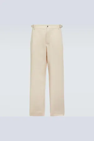 Jacquemus Hose Le Pantalon Jean aus Baumwolle und Leinen