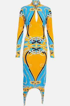 Patou Midikleid aus einem Baumwollgemisch