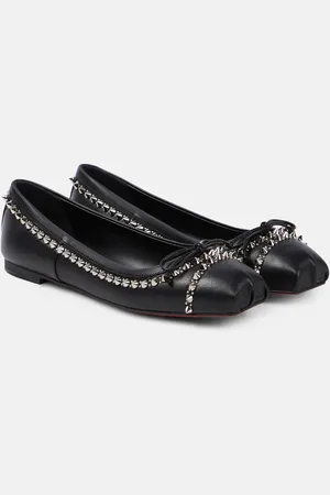 Christian Louboutin Ballerinas Mamadrague Spike aus Leder