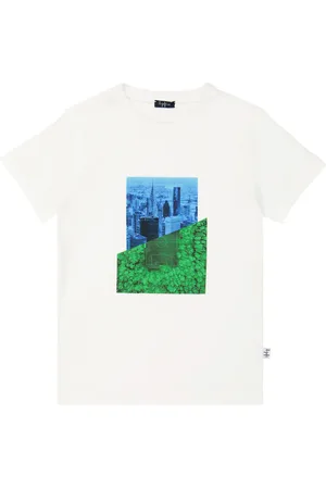 Il gufo Bedrucktes T-Shirt aus Baumwolle