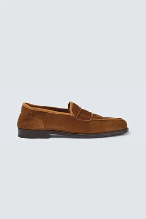 JOHN LOBB Loafers Bath aus Veloursleder