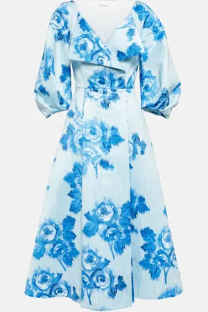 EMILIA WICKSTEAD Midikleid Gabby aus Taft-Faille
