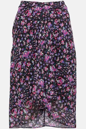 Marant Etoile Bedruckter Midirock Gibsi aus Baumwolle