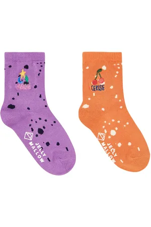 Jelly Mallow Set aus 4 Paar bedruckter Socken