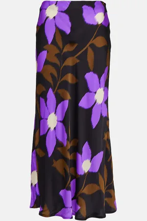 Velvet Bedruckter Midirock Kaiya aus Satin