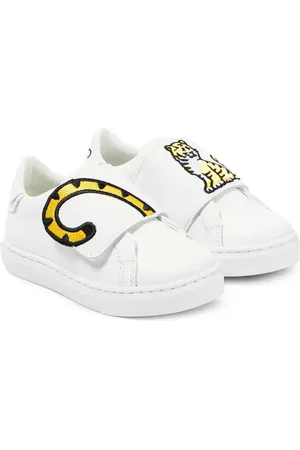 Kenzo Bestickte Sneakers aus Leder