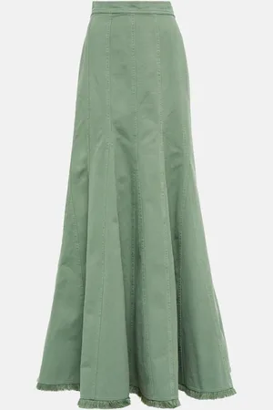 Max Mara High-Rise-Maxirock aus Baumwolle