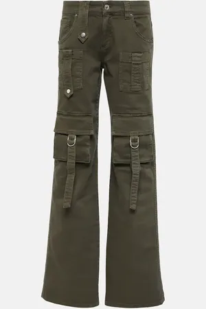 BLUMARINE Low-Rise-Cargohose aus Denim