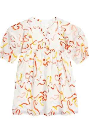 Chloé Chloé Kids Bedrucktes Kleid aus Baumwolle