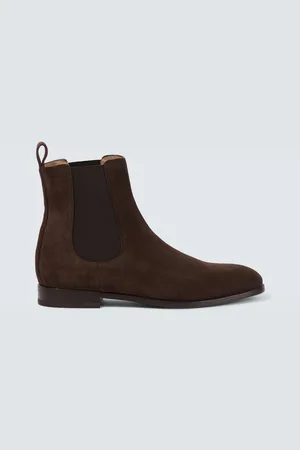 Manolo Blahnik Chelsea Boots Delsa aus Veloursleder