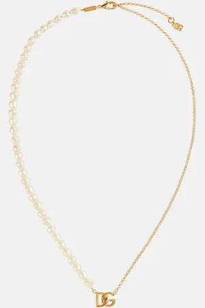 Dolce & Gabbana Halskette DG mit Zierperlen